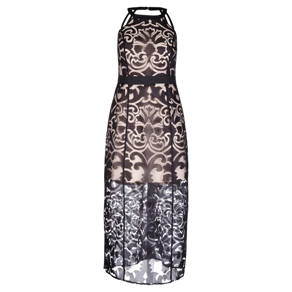 City Chic Maxi Burnout Baby Dress